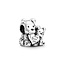 PANDORA PANDORA 790791C01 Mother & Puppy Love Charm