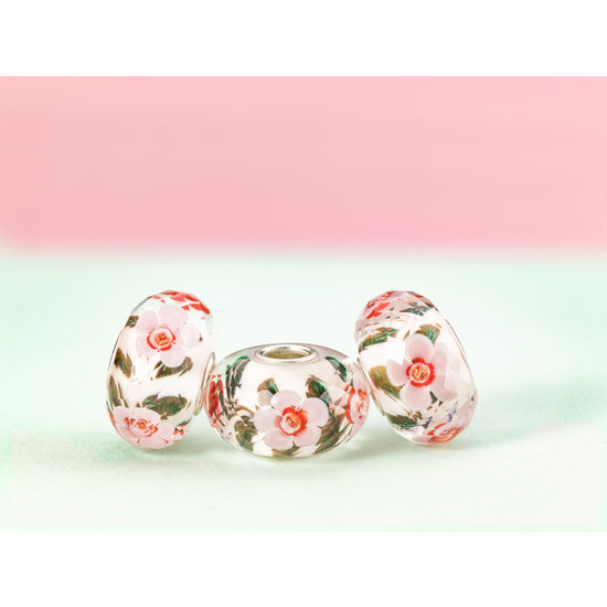 Trollbeads TROLLBEADS TGLBE-30085 Glasbedel Vrolijke bloemen (Special Edition)