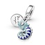 Pandora PANDORA 791676C01 Chameleon sterling silver dangle with colour changing light teal, violet to pink enamel