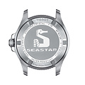 Tissot TISSOT SEASTAR 1000 36MM T1202101101100 quartz uurwerk, staal/staal witte wijzerplaat en bezel, extra witte siliconeband, datum-6, 30ATM
