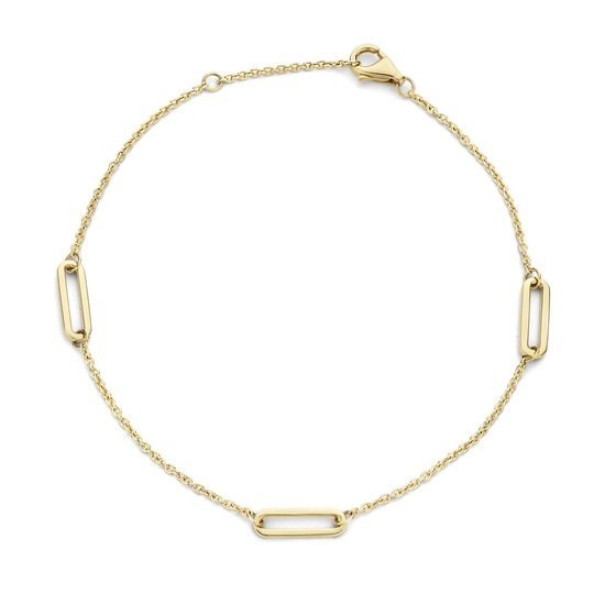 Blush BLUSH 14k Geelgouden armband met open elementjes 2179YGO