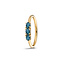 Miss Spring MISS SPRING ring Brilliantly Trés MSR702GG-BT, geelgoud met 3x blauw topaas maat 55