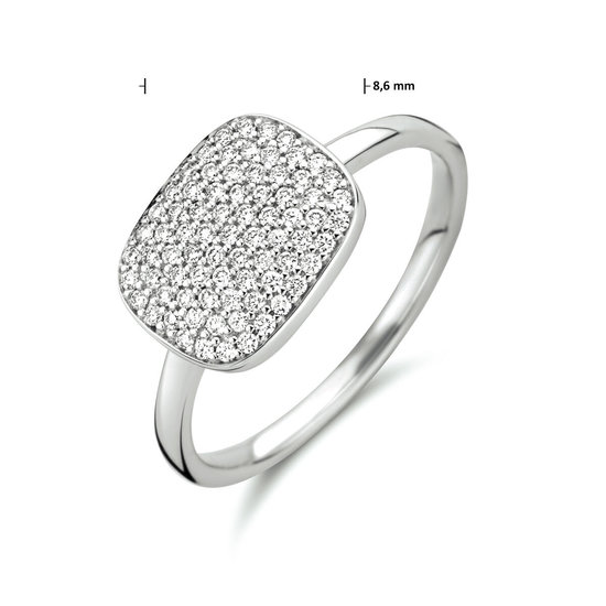 Collectie Milikan 14 karaat witgouden ring  met tot. 0.27 crt. H/SI, maat 17.25 1052185