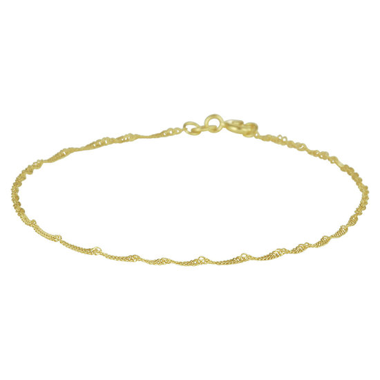 Collectie Milikan 14 karaat geelgouden singapore collier 1.2 mm dik 45 cm lang 1052325