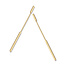 Excellent Jewelry Excellent Jewelry OW106967 14krt oorhangers met staafjes, totaal 6 cm lang