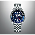 Seiko SEIKO 5 SPORTS SSK003K1, automaat staal/staal, GMT, blauwe wijzerplaat, 10ATM