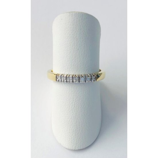 by R&C R&C Lifetime Collection Alliance Cato ring RIN1001-7GG, bicolor 7x 0.01ct P/W maat 53