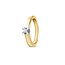 by R&C R&C Lifetime Collection Solitairs Roman ring RIN0012M-55, bicolor 0.10ct SI/R maat 55