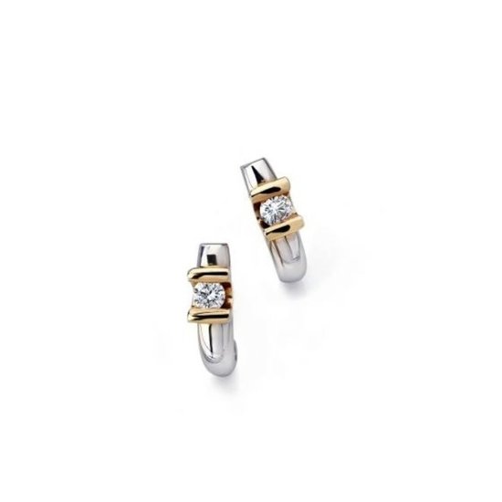 by R&C R&C Legacy Collection Camille half-creolen OOR0016, bicolor 2 x 0.03ct