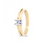 by R&C R&C Legacy Junior Collection Julie ring RIN0095S-55, bicolor 0.02ct P/W maat 55