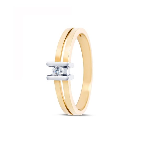 by R&C R&C Legacy Junior Collection Julie RIN0095S/0.06-55, bicolor 0.06ct P/W maat 55