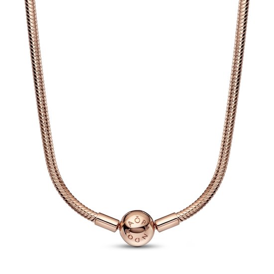 Pandora PANDORA 14k Rose gold-plated Snake Chain Necklace 382234C00