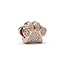 Pandora PANDORA Paw 14k rose gold-plated charm with zirconia 781714C01