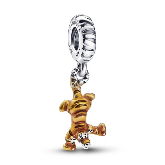 Pandora PANDORA Disney Tigger silver dangle with orange enamel  792213C01
