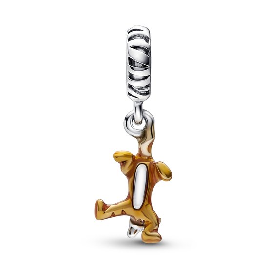 Pandora PANDORA Disney Tigger silver dangle with orange enamel  792213C01