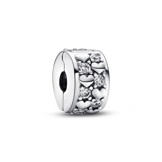 Pandora PANDORA Heart silver clip with zirconia 792235C01