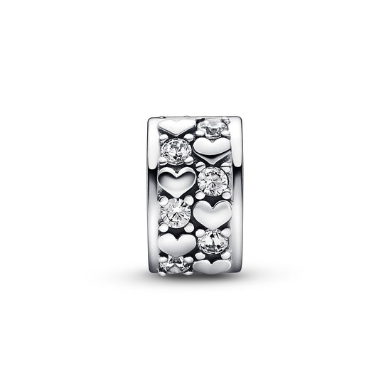 Pandora PANDORA Heart silver clip with zirconia 792235C01