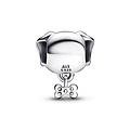 Pandora PANDORA Dog silver charm with zirconia 792254C01