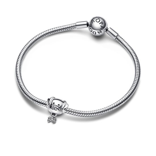 Pandora PANDORA Dog silver charm with zirconia 792254C01