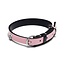 Pandora PANDORA Pet collar with steel, black and pink leather-free fabric 312262C02