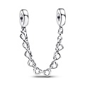 Pandora PANDORA 792274C00 Sterling silver safety chain with hearts