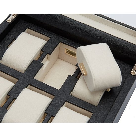 Wolf 1834 Wolf 1834 Palermo 6pc Watch Box 213802 Anthracite