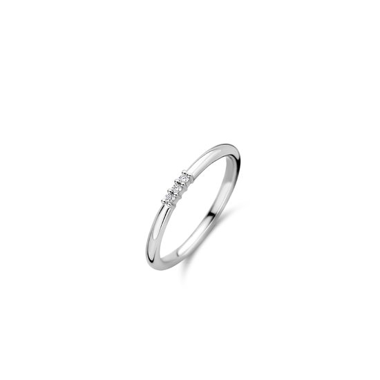 Ti Sento Milano TI SENTO MILANO 12250ZI Zilver gerhodineerde ring met 3x zirconia