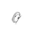 Ti Sento Milano TI SENTO MILANO 12281ZI Zilver gerhodineerde ring, 2 baans met pavé zirconia's