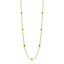 ZINZI Gold Collier bolletjes ZGC311