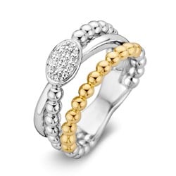 Huiscollectie Ring zilver met 14k goud 1044160