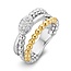 Excellent Jewelry Excellent Jewelry Ring zilver met 14k goud RF626243