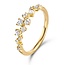 Collectie Milikan Huiscollectie 14k Geelgouden ring met 13x diamant, verspringend, tot. 0.37crt H/SI 1053444