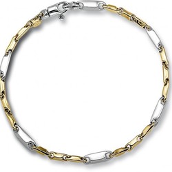 MONZARIO 14krt bicolor fantasie armband 460A-BIC