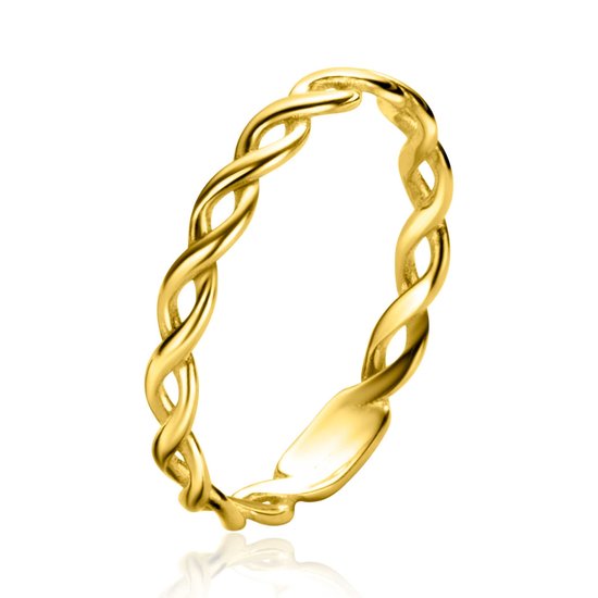 ZINZI GOLD ZINZI Gold 14k Geelgouden ring infinity ZGR367
