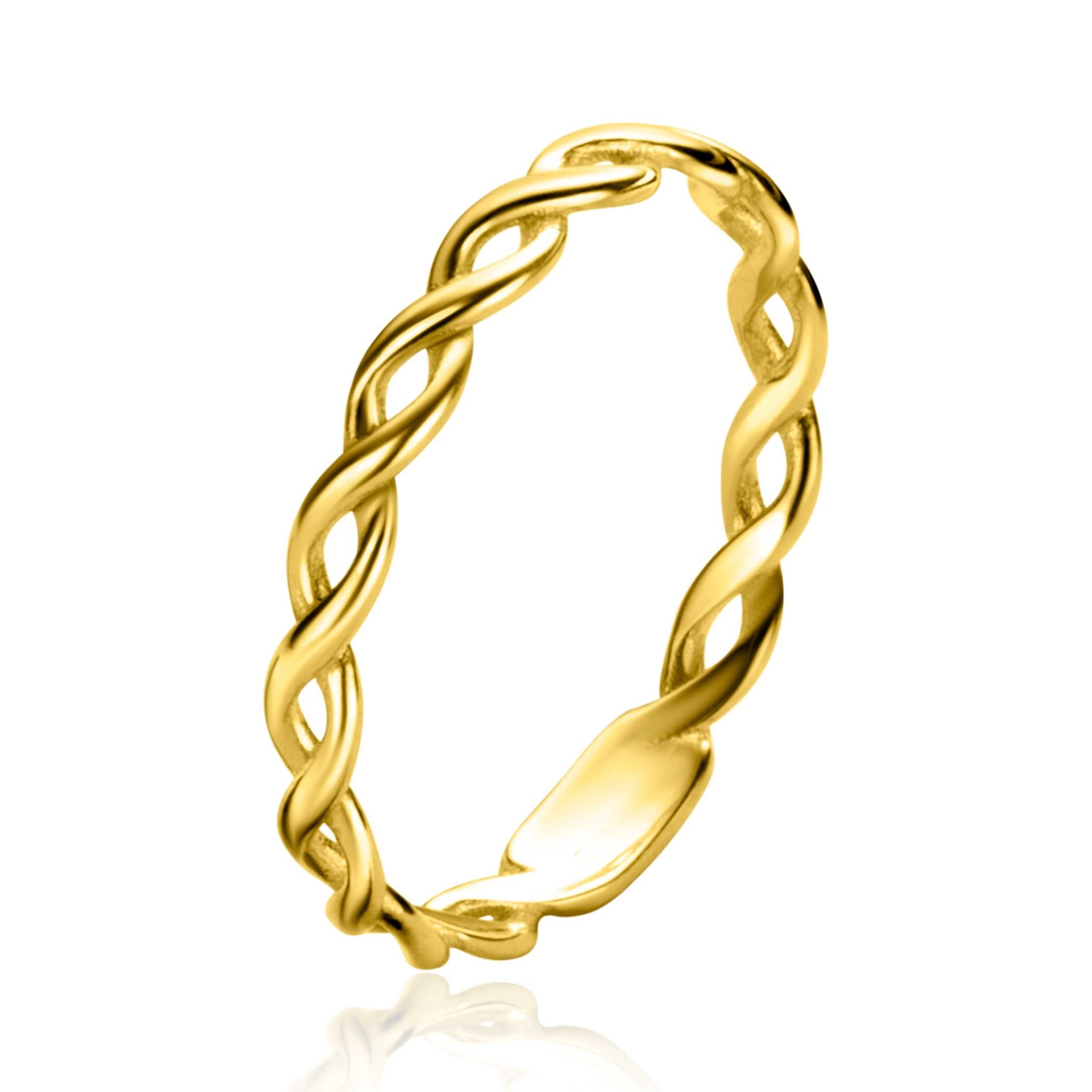 Definitie Ik heb het erkend mineraal ZINZI Gold 14k Geelgouden ring infinity ZGR367 | Milikan Juwelier