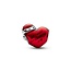 Pandora PANDORA 792336C01 Christmas heart sterling silver charm with red enamel