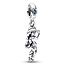 Pandora PANDORA DISNEY 792343C01 Aladin Jasmine sterling silver dangle with icy green and moonlight blue crystal