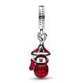 Pandora PANDORA MARVEL 792323C01 Spider-Man sterling silver dangle with black and red enamel