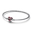 Pandora PANDORA MARVEL 592324C01 Spider-Man sterling silver bangle with black and red enamel