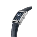 Frederique Constant Frederique Constant Classics Carree FC-303N4C6, Automaat 22x30mm, Staal/Leer blauw, Blauwe wijzerplaat, Datum, 3ATM.
