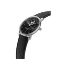 Frederique Constant Frederique Constant Slimline Heart Beat FC-312B4S6, Automaat, 40 mm, staal/leer zwart, zwarte wijzerplaat, 3ATM.