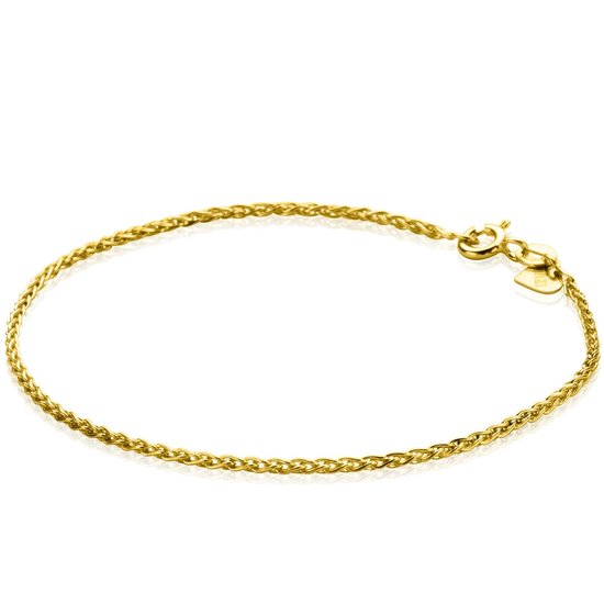 ZINZI GOLD ZINZI Gold 14k Geelgouden armband palmier ZGA307