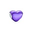 Pandora PANDORA 799291C01 Heart sterling silver charm with purple enamel