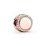 Pandora PANDORA ROSE 788747C01 Engravable 14k rose gold-plated charm with zirconia