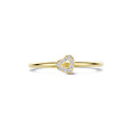 Blush BLUSH 14k Geelgouden ring met hart zirconia 1231YZI