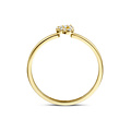 Blush BLUSH 14k Geelgouden ring met hart zirconia 1231YZI