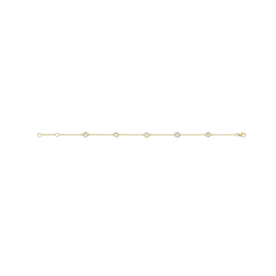 Blush BLUSH 14k Armbandje open rondjes met zirconia 2200YZI