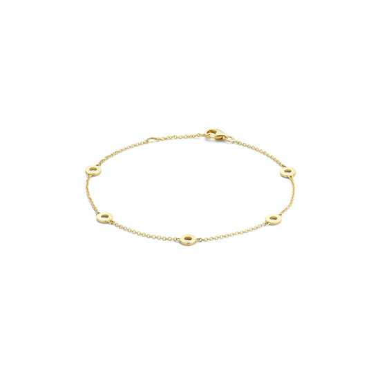 Blush BLUSH 14k Geelgouden armband open rondjes 2201YGO (UITLOPEND)
