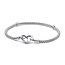 Pandora PANDORA 592453C00 Studded chain sterling silver bracelet with heart clasp