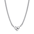 Pandora PANDORA 392451C00 Studded chain sterling silver necklace with heart clasp
